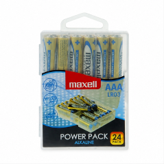 Maxell AAA LR03 1.5V Batteries, 24-Pack
