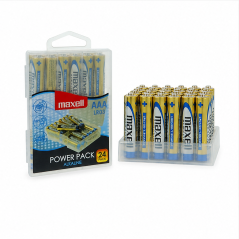 Maxell piles AAA LR03 1,5 V - lot de 24