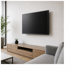 Support mural fixe Tooq TV 32"-70" 45 kg noir