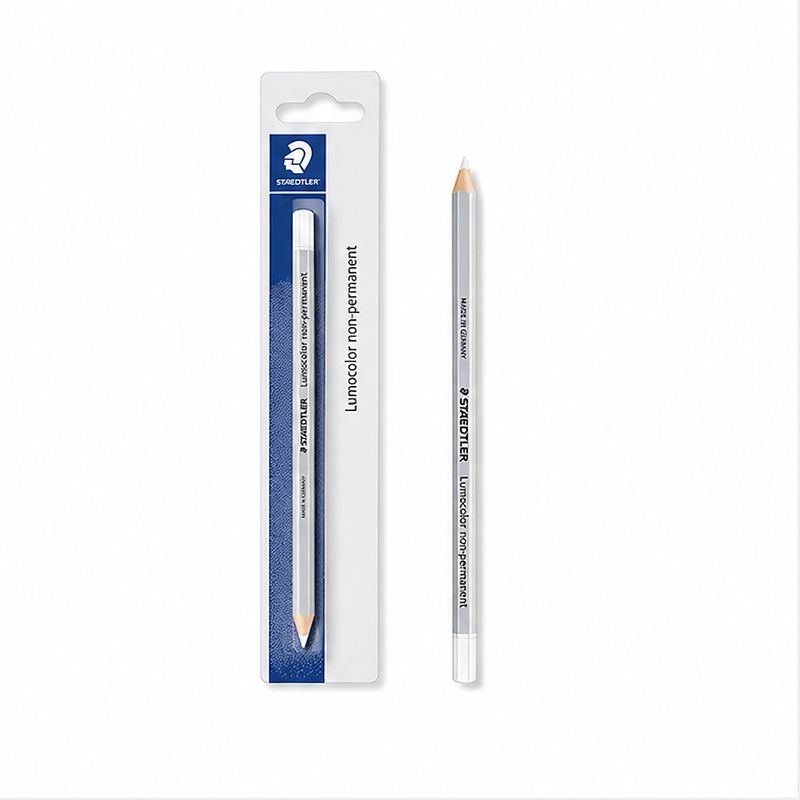 Staedtler Lumocolor 108 white hexagonal marking pencil