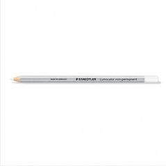 Staedtler Lumocolor 108 crayon hexagonal blanc – lot de 12