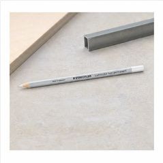 Staedtler Lumocolor 108 crayon hexagonal blanc – lot de 12