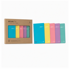 Enri Plus folio spiral notebook, 4x4 mm grid, 80 sheets