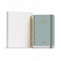 Agenda scolaire premium Dohe A6 jour par page vert