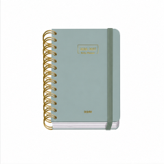 Agenda scolaire premium Dohe A6 vert | Jour par page
