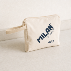 Milan GIGANTE 403 Hand Pouch Beige | Cotton