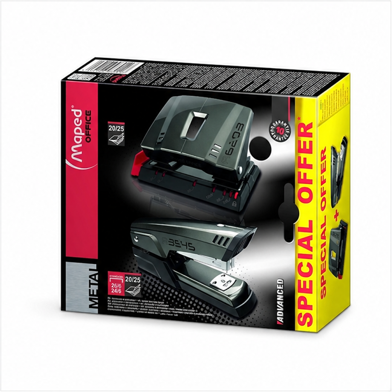 Pack d'agrafeuse et perforateur Maped Advanced