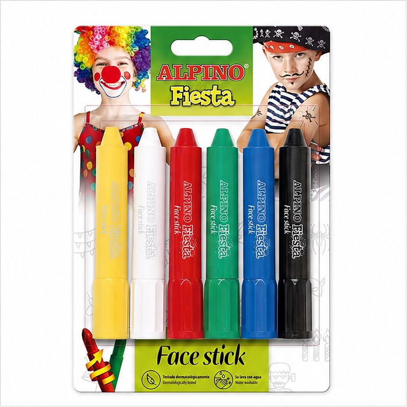 Alpino Face Stick Basic Colours, lot de 6 barres de maquillage Alpino Face Stick Basic Colours, lot de 6 barres de maquillage
