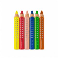 Faber-Castell Grippy crayons de couleur, lot de 6