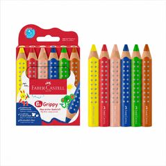 Faber-Castell Grippy crayons de couleur, lot de 6