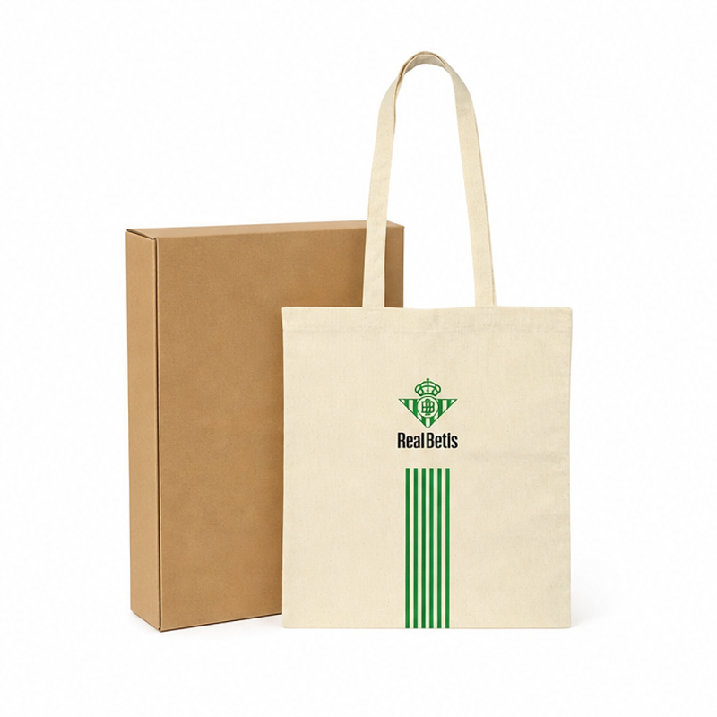Safta Real Betis Balompié Beige Tote Bag
