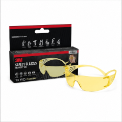 3M SecureFit 200 lunettes de sécurité à verres jaunes