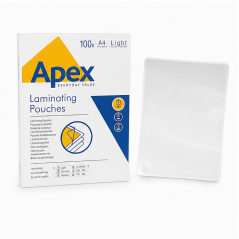 Pochettes de plastification Fellowes A4 brillantes 75 µm – lot de 100 – Fin de série
