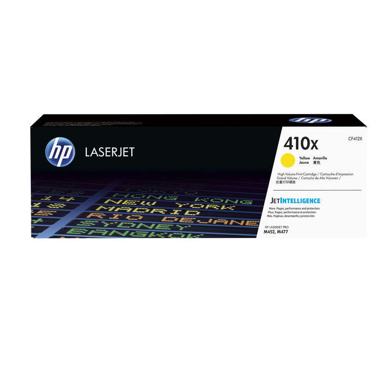 Toner HP 410X jaune grande capacité original (CF412X) – Fin de série