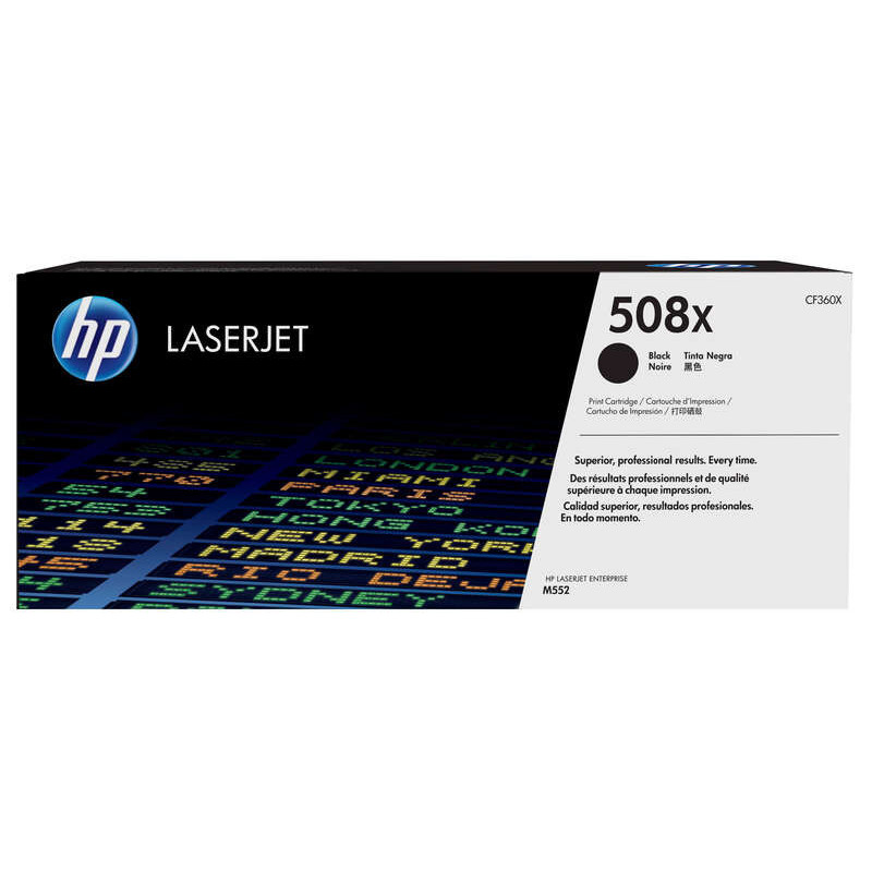 Toner HP 508X noir grande capacité original (CF360X) – Fin de série Toner HP 508X noir grande capacité original (CF360X) – Fin de série