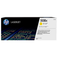 Toner HP 508X jaune grande capacité original (CF362X) – Fin de série