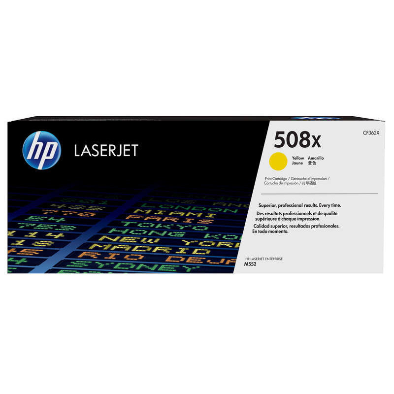 Toner HP 508X jaune grande capacité original (CF362X) – Fin de série