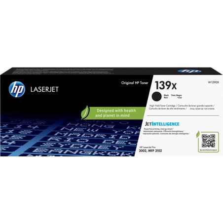 Toner HP 139X noir grande capacité original (W1390X) – Fin de série