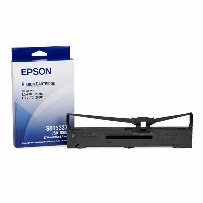 Epson S015337 Black Dot Matrix Ribbon Cartridge