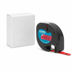 DYMO LetraTag Red 12 mm x 4 m Original Tape