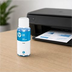 HP 31 Original Cyan Ink Bottle 70 ml