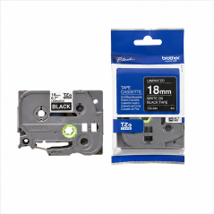 Brother TZe345 laminated tape 18 mm white on black