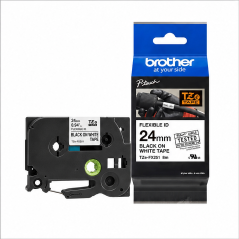 Brother TZe-FX251 24 mm noir sur blanc 8 m