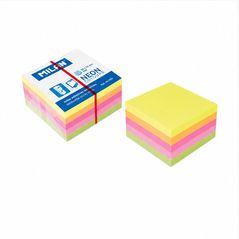 Milan notes adhésives néon mini 50 x 50 mm, 250 – lot de 12