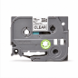 Cassette de ruban laminé Brother TZe-141, noir sur transparent, 18 mm x 8 m