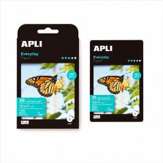 Papier photo Apli Everyday 10 x 15 cm 180 g - 20 feuilles